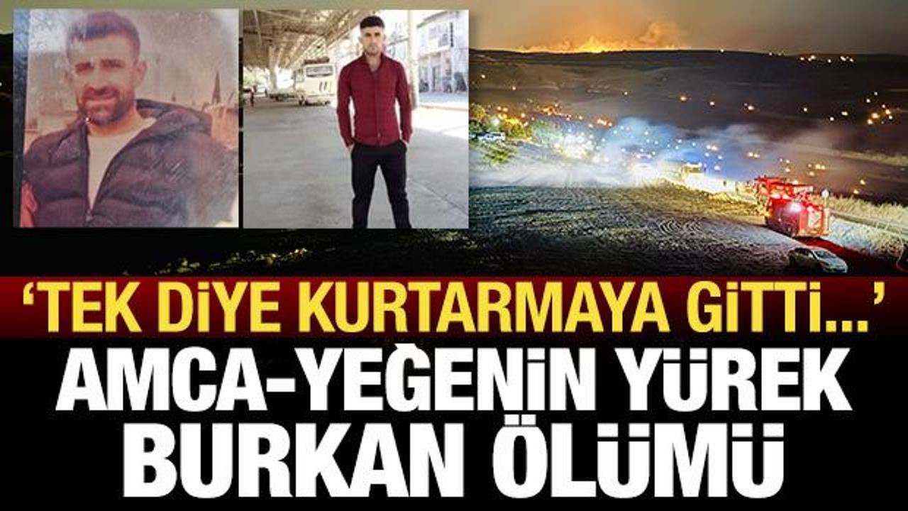 Diyarbakır’da yangın: Amca-yeğenin yürek burkan ölümü